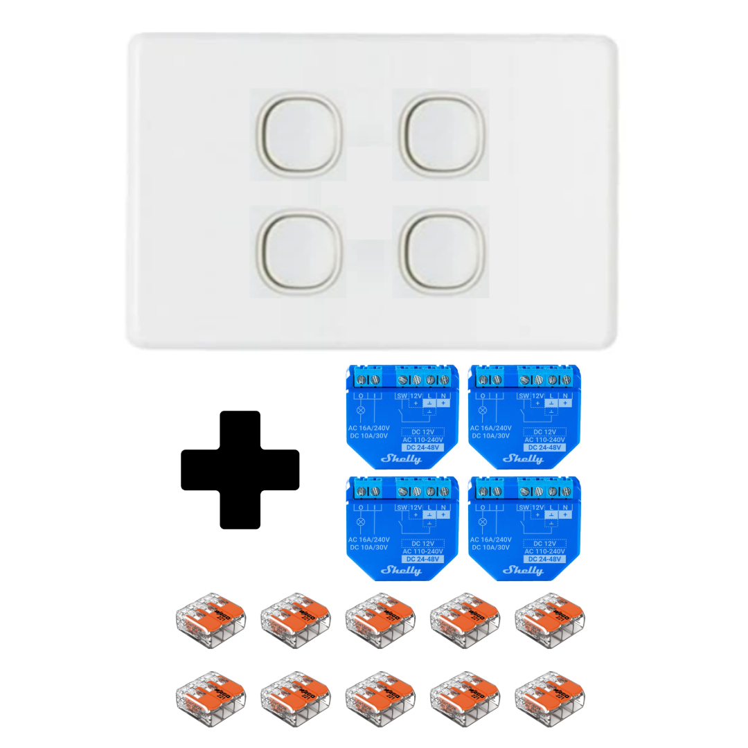 Shelly 1 Plus Relay Kit (Clipsal) Shelly 1 Plus Relay Kit (Clipsal)